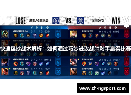快速包抄战术解析：如何通过巧妙进攻战胜对手赢得比赛